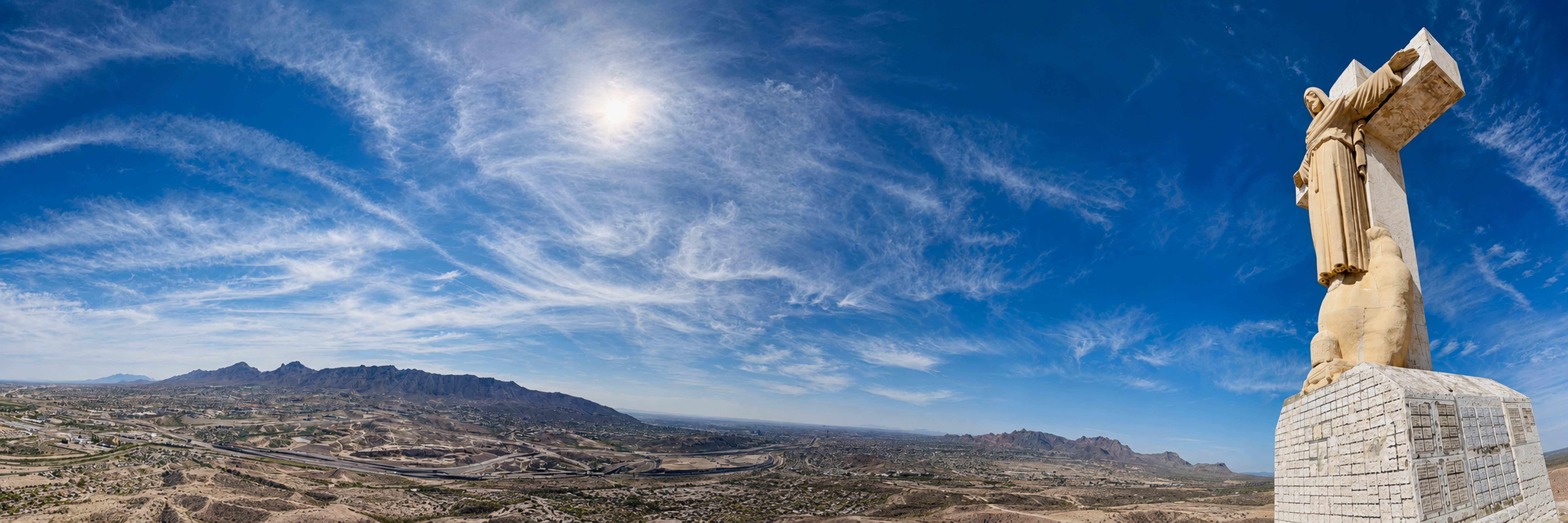 Cristo Rey Above El Paso, The Mountain Held the Sky, by Helen Metcalfe